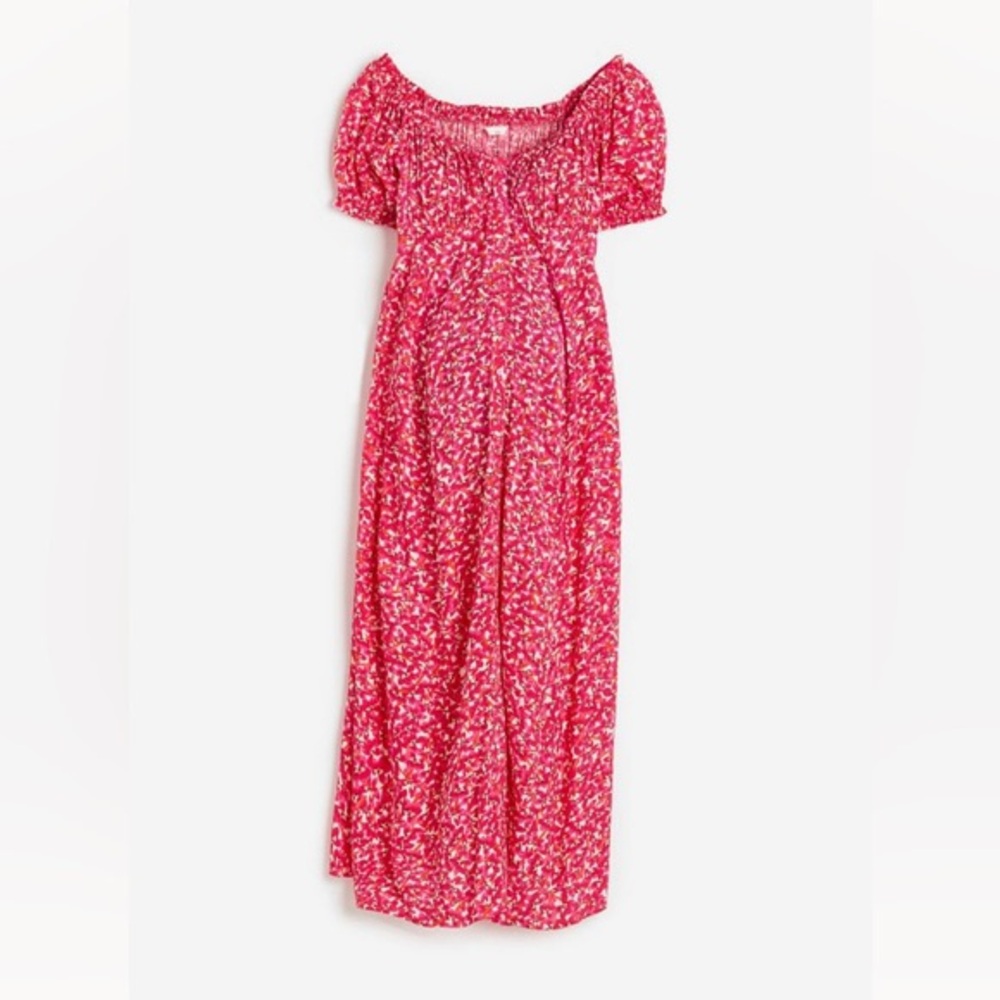 H&M MAMA Pink Floral Maternity Dress